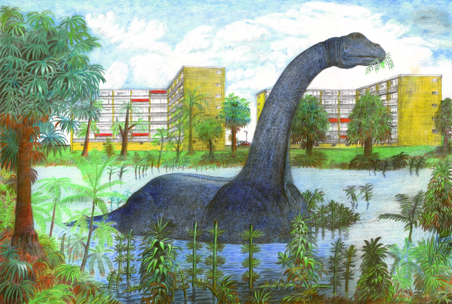 Brontosaurus in de IJsbaan (1998).jpg