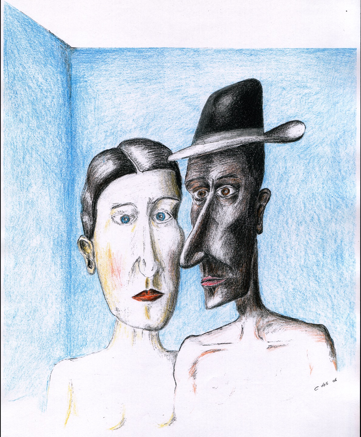 Twee gezichten (2, 2006, kleur).jpg
